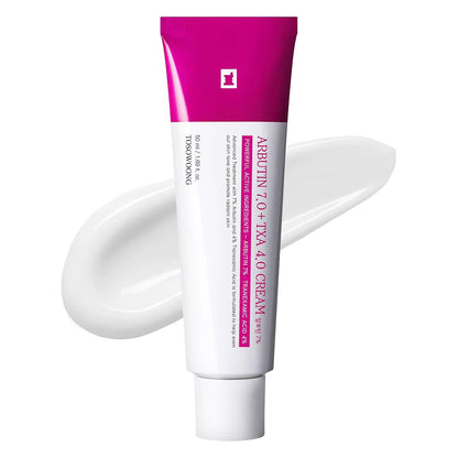 Crème Éclaircissante Tosowoong 50ml - 7% Arbutine, 4% Acide Tranexamique, Correcteur de Taches Sombres