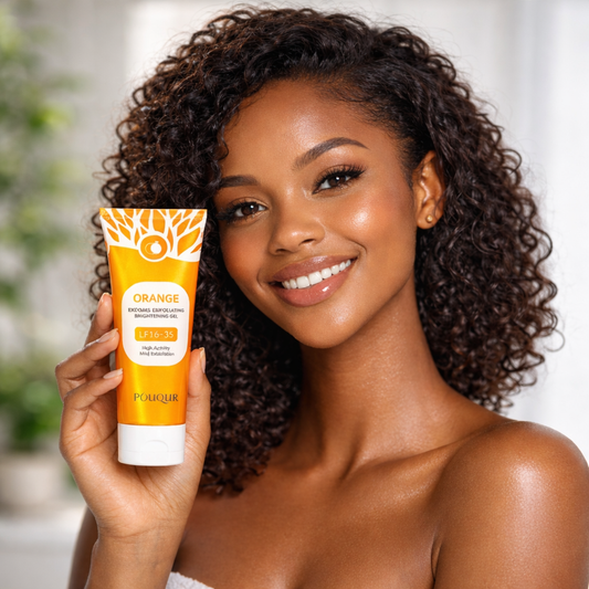 🍊 GEL ÉCLAIRCISSANT QUI ENLEVE LES IMPURETE À L’ORANGE – PEAU NETTE, DOUCE & LUMINEUSE 🌞