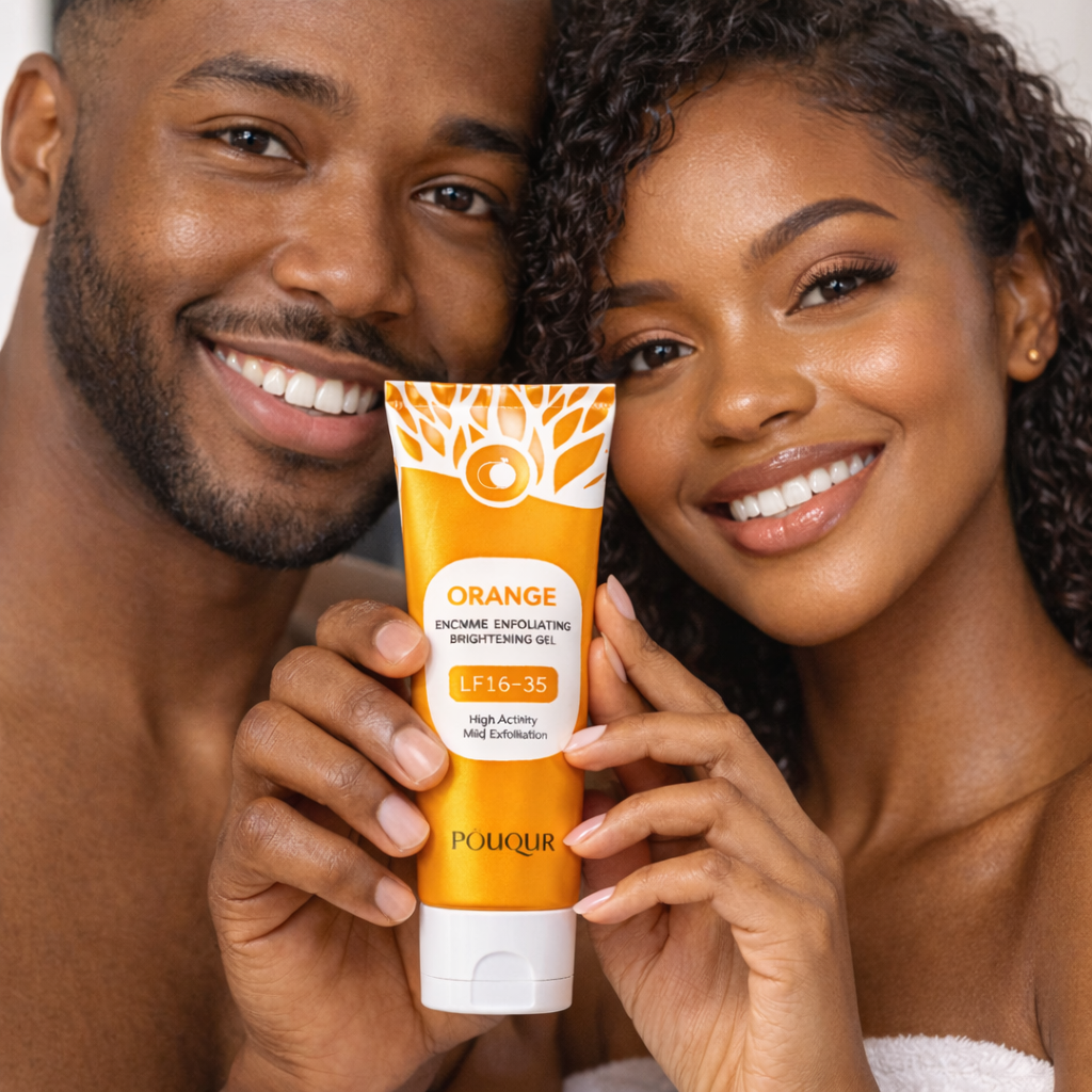 🍊 GEL ÉCLAIRCISSANT QUI ENLEVE LES IMPURETE À L’ORANGE – PEAU NETTE, DOUCE & LUMINEUSE 🌞
