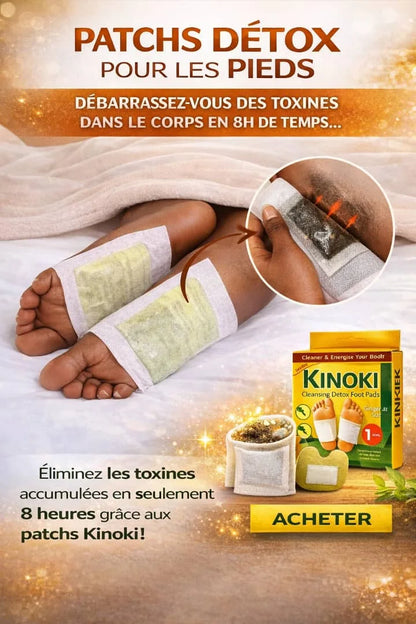 🌿 Patch Kinoki Détox – Élimine les toxines pendant votre sommeil 🌙